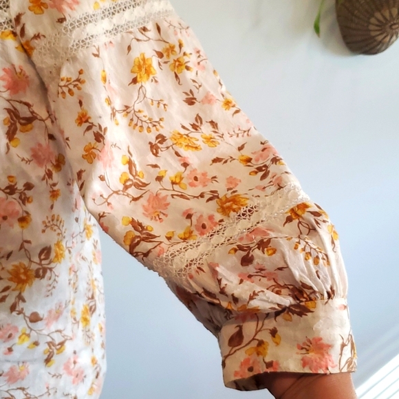 Anthropologie harmony lace peasant blouse - Picture 6 of 7